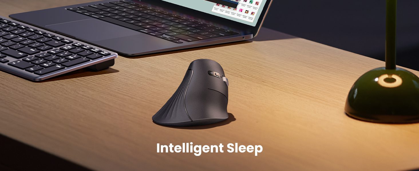 Ugreen MU008 - Chuột Bluetooth Công Thái Học Tích Hợp Wifi 2.4G