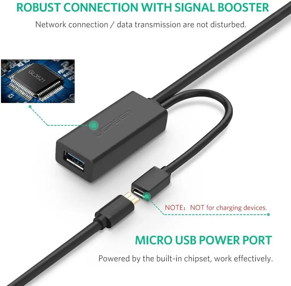 Cáp nối dài USB 3.0 Ugreen US175 5 Cáp nối dài USB 3.0 Ugreen US175 - Hình ảnh 5