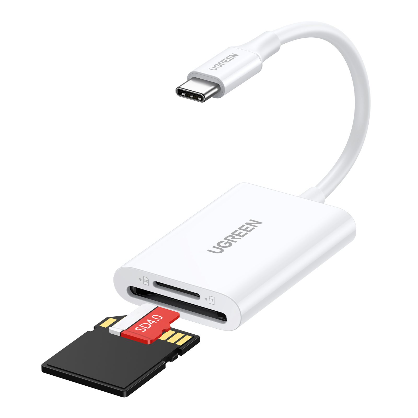 Đầu đọc thẻ nhớ USB-C 2 trong 1 UGREEN CM265 – 2 khe SD & TF 3.0, truyền dữ liệu 5Gbps, hỗ trợ thẻ 2TB