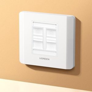 UGREEN 80443 mặt nạ mạng ốp tường 4 cổng