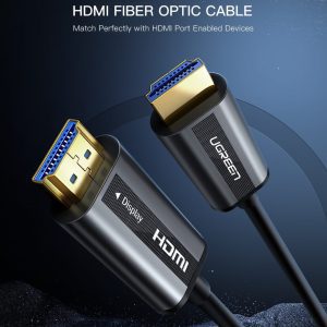 Cáp HDMI Quang UGREEN HD132 Hỗ trợ 4K@60Hz 12 Cáp HDMI Quang UGREEN HD132 Hỗ trợ 4K@60Hz