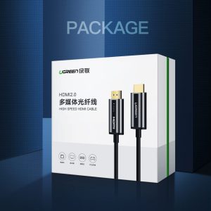Cáp HDMI Quang UGREEN HD132 Hỗ trợ 4K@60Hz 20 Cáp HDMI Quang UGREEN HD132 Hỗ trợ 4K@60Hz