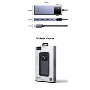 Ugreen 45155 Hub USB-C 7 trong 1 HDMI 4K@60Hz, Ethernet 1Gbps