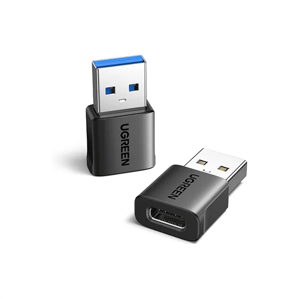 Đầu chuyển USB-A Sang USB-C UGREEN US701 (45275) – 2 đầu trong 1 gói 