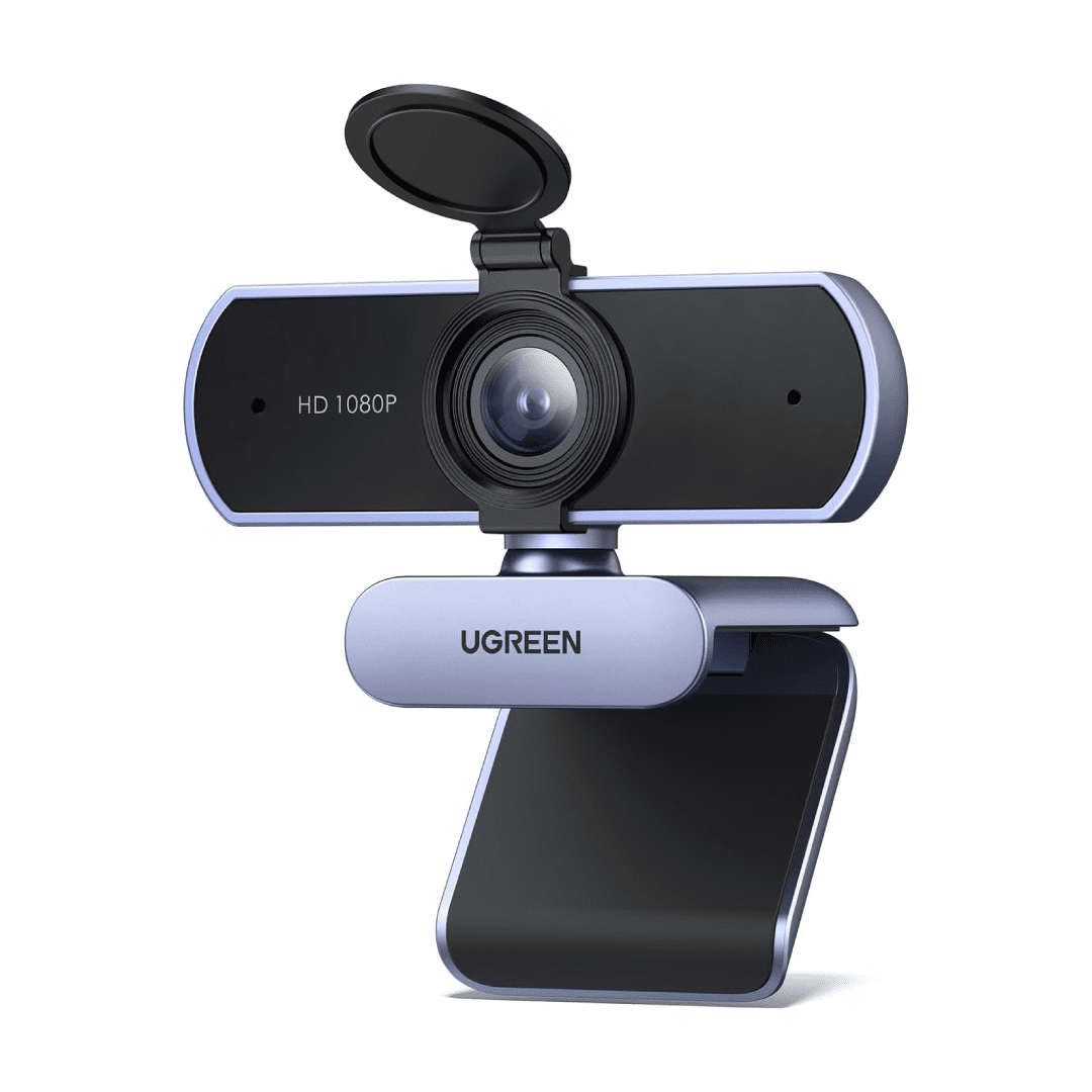 Webcam Ugreen CM678 15728 Full HD 1080P@30FPS 1 Webcam Ugreen CM678 15728 Full HD 1080P@30FPS – Góc nhìn 85°, 2 Micro chống ồn, Tự động chỉnh sáng