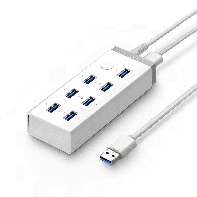 Bộ Chia USB 3.0 7 Cổng Ugreen 20296 1 Bộ Chia USB 3.0 7 Cổng Ugreen 20296 – Tối đa 5Gbps
