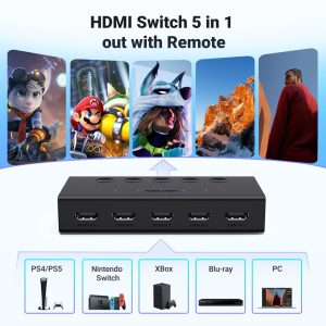 Bộ gộp HDMI 5 cổng vào 1 cổng ra Ugreen CM568