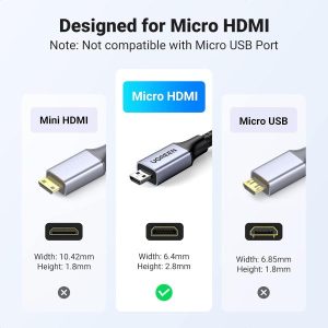 Cáp Micro HDMI sang HDMI Ugreen HD164 (15517)