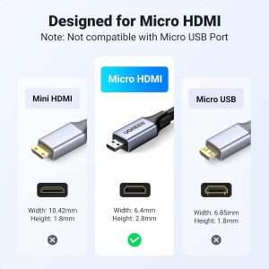 Cáp Micro HDMI sang HDMI Ugreen HD164 (15517)