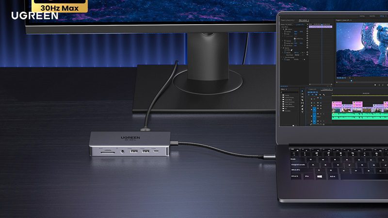 Tối ưu không gian làm việc với hub chuyển đổi Ugreen! 7 Hub chuyển đổi