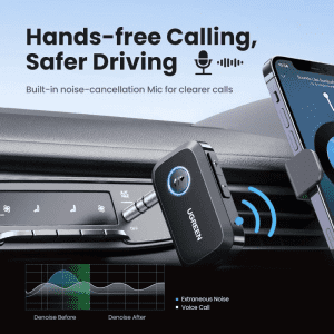 Ugreen 90748 – Bộ thu Bluetooth 5.3 âm thanh AUX 3.5mm