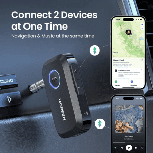 Ugreen 90748 – Bộ thu Bluetooth 5.3 âm thanh AUX 3.5mm