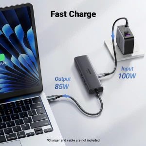 Hub Type-C 6 in 1 HDMI 4K@60Hz/Hub USB 3.0/LAN/PD 100W Ugreen 45000