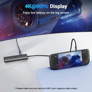 Hub Type-C 6 in 1 HDMI 4K@60Hz/Hub USB 3.0/LAN/PD 100W Ugreen 45000