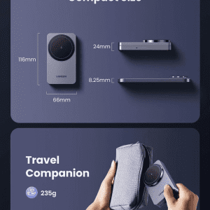 Đế sạc không dây từ tính 2 in 1 Ugreen W706