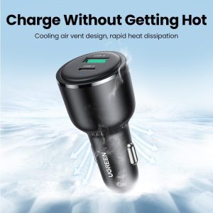 Tẩu Sạc ô tô 2 cổng USB-C và USB-A Ugreen 90645 15 Tẩu Sạc ô tô 2 cổng USB-C và USB-A Ugreen 90645