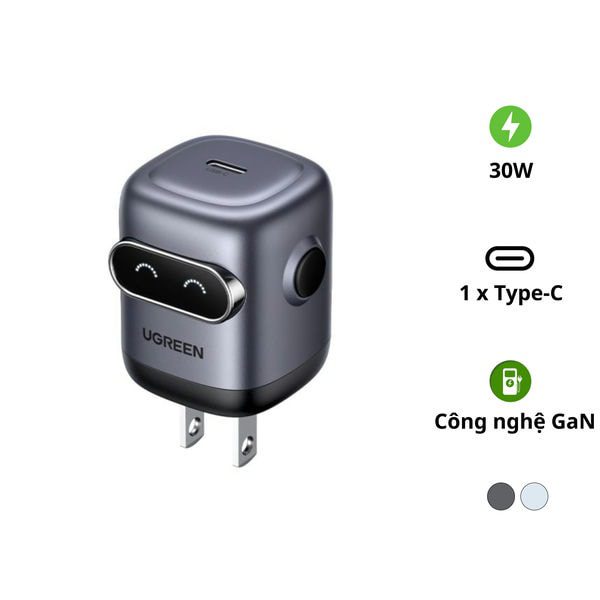 Củ sạc nhanh robot Type C 30W UGREEN X622