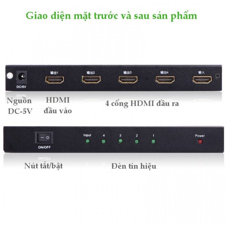 Bộ Chia HDMI 1 Ra 4 UGREEN 40202 – Hỗ Trợ Full HD, Tín Hiệu Ổn Định 9 Bộ Chia HDMI 1 Ra 4 UGREEN 40202 – Hỗ Trợ Full HD, Tín Hiệu Ổn Định - Hình ảnh 9
