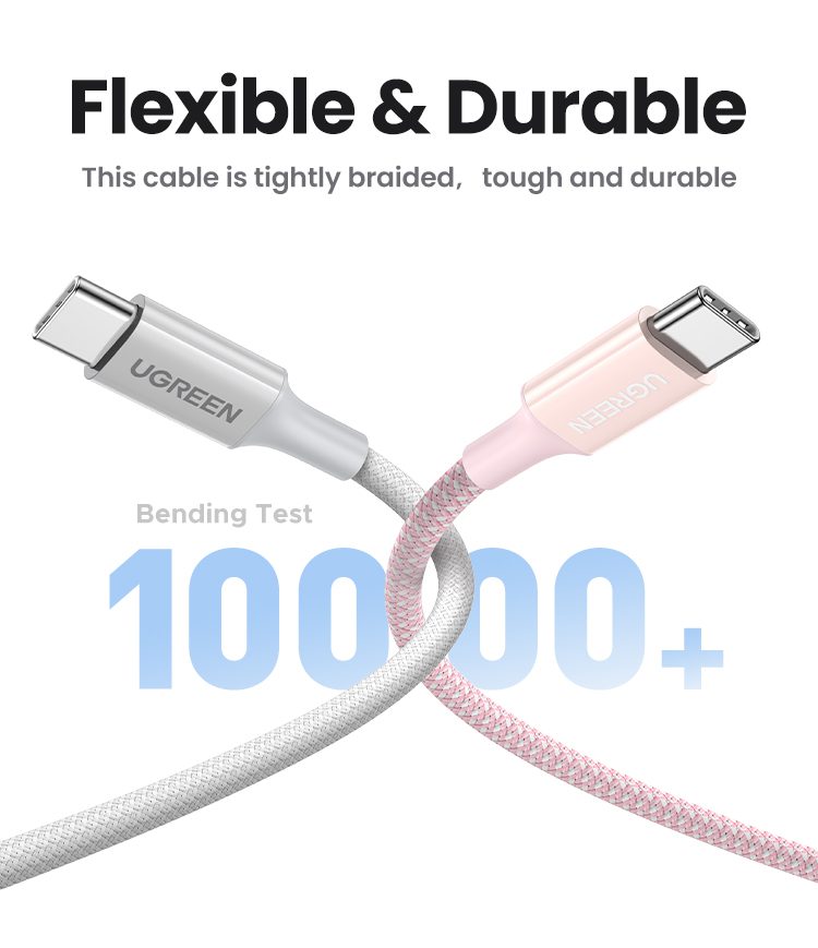 Cáp sạc nhanh C to C 100W Ugreen L502 dài 2m 12 Cáp sạc nhanh C to C 100W Ugreen L502 dài 2m - Hình ảnh 12