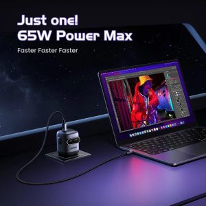 Củ sạc nhanh 3 cổng hình robot 2C1A 65W UGREEN X662 24 Củ sạc nhanh 3 cổng hình robot 2C1A 65W UGREEN X662