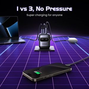 Củ sạc nhanh 3 cổng hình robot 2C1A 65W UGREEN X662 23 Củ sạc nhanh 3 cổng hình robot 2C1A 65W UGREEN X662