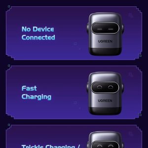 Củ sạc nhanh 3 cổng hình robot 2C1A 65W UGREEN X662 37 Củ sạc nhanh 3 cổng hình robot 2C1A 65W UGREEN X662