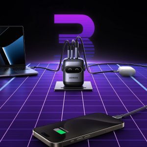 Củ sạc nhanh 3 cổng hình robot 2C1A 65W UGREEN X662 33 Củ sạc nhanh 3 cổng hình robot 2C1A 65W UGREEN X662