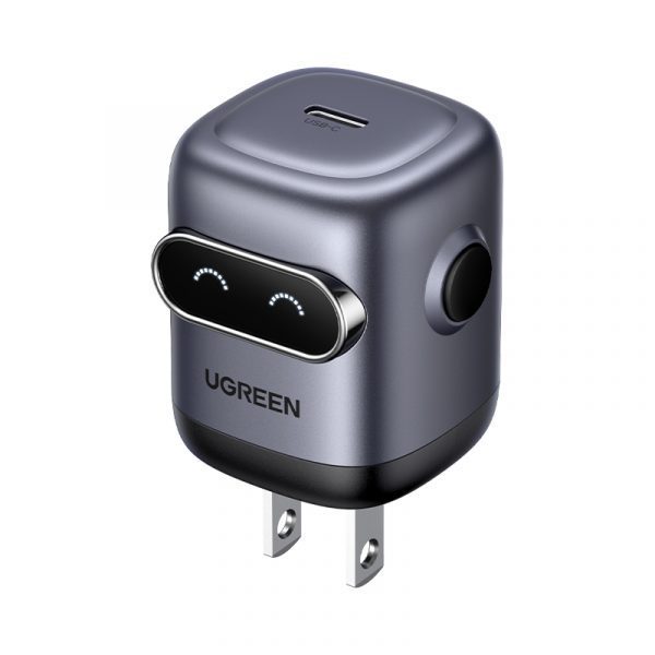 Củ sạc nhanh hình robot Type C 30W UGREEN X622 - Xám Tối