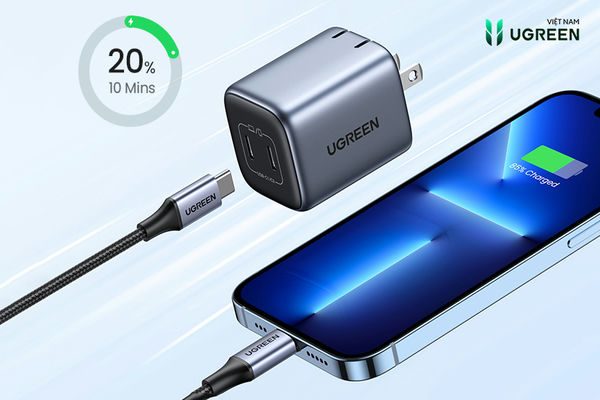 Củ sạc nhanh Ugreen 30W – Sạc tiện lợi, an toàn cho iPhone 7 Củ sạc nhanh