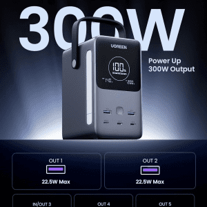 UGREEN PB770 sạc dự phòng 48000mAh 300W 5 cổng sạc nhanh
