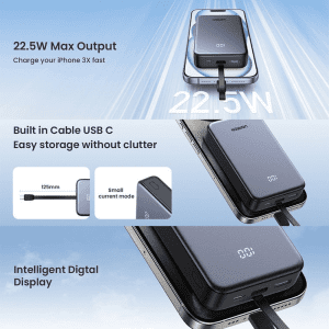 Pin sạc dự phòng 20000mAh tích hợp cáp sạc Ugreen PB505