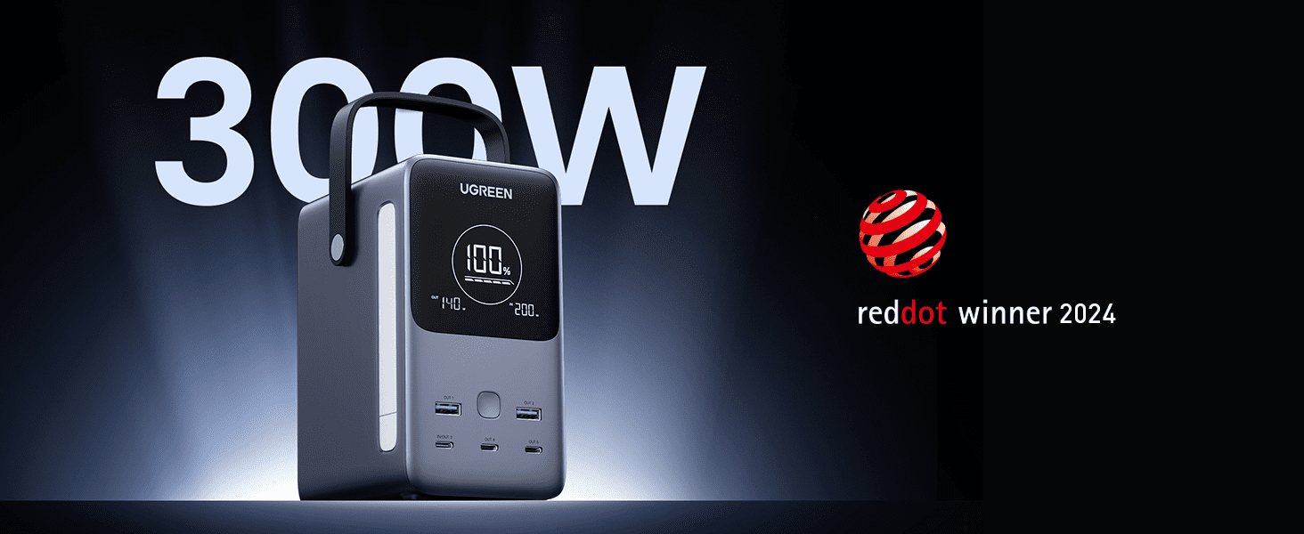 UGREEN PB770 – Sạc dự phòng 48,000mAh 300W, 5 cổng sạc nhanh
