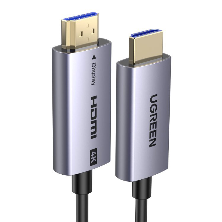 Cáp quang HDMI 4K@60Hz vỏ nhôm Ugreen HD178 2 Cáp quang HDMI 4K@60Hz vỏ nhôm Ugreen HD178 - Ảnh 2