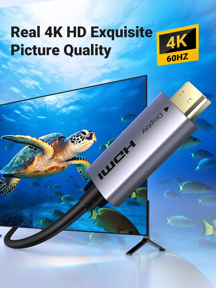 Cáp quang HDMI 4K@60Hz vỏ nhôm Ugreen HD178 13 Cáp quang HDMI 4K@60Hz vỏ nhôm Ugreen HD178 - Ảnh 13