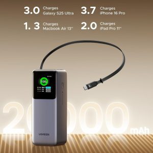 Pin Sạc Dự Phòng 20000mAh Ugreen PB726 165W 10 Pin Sạc Dự Phòng 20000mAh Ugreen PB726 165W