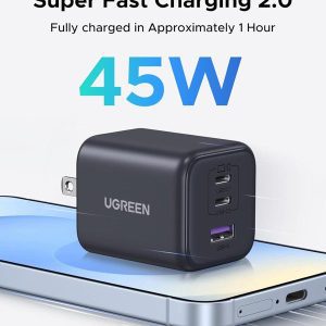 Củ sạc nhanh 1 cổng Type C 45W Ugreen 65155B
