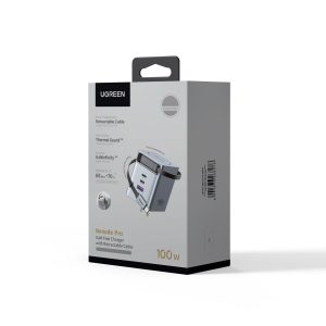 Ugreen 65827 X616 Củ sạc 100W tích hợp cáp 3 Ugreen 65827 X616 Củ sạc 100W tích hợp cáp