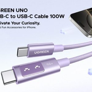 Cáp Sạc Nhanh 100W C to C Ugreen L509 Màu Tím