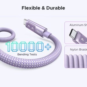 Cáp Sạc Nhanh 100W C to C Ugreen L509 Màu Tím