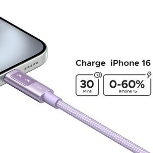 Cáp Sạc Nhanh 100W C to C Ugreen L509 Màu Tím