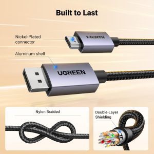 Cáp chuyển DisplayPort sang HDMI Ugreen DP125 10 Cáp chuyển DisplayPort sang HDMI Ugreen DP125