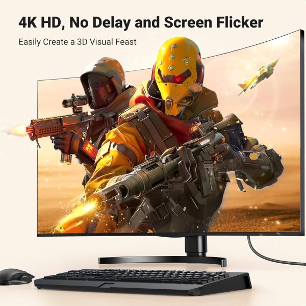 Cáp chuyển DisplayPort sang HDMI Ugreen DP125 17 Độ phân giải 4K@30Hz, 2K@60Hz và 1080p@120Hz