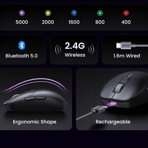 Chuột Gaming Không Dây UGREEN MU103 5000DPI