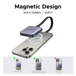 Đầu Đọc Thẻ UGREEN 65095 CM898 Type-C Magnetic 3in1