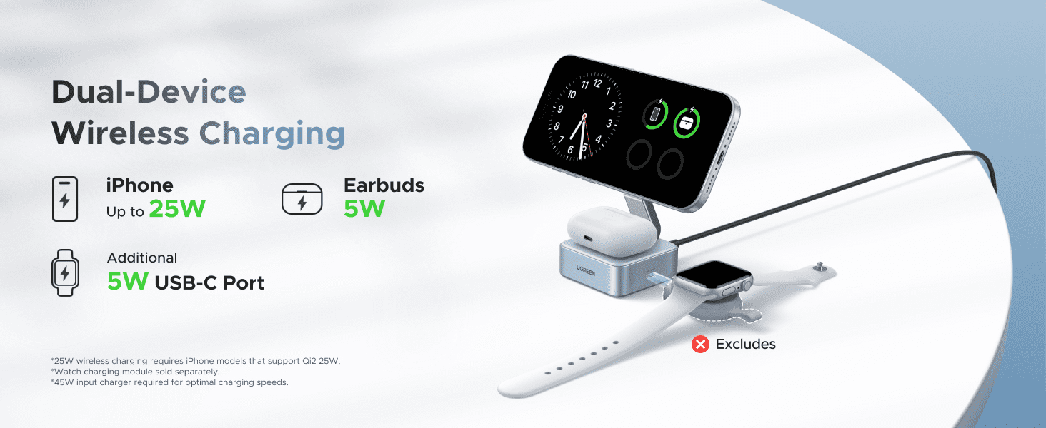 Sạc đồng thời 2 trong 1 – Dễ dàng và tiện lợi