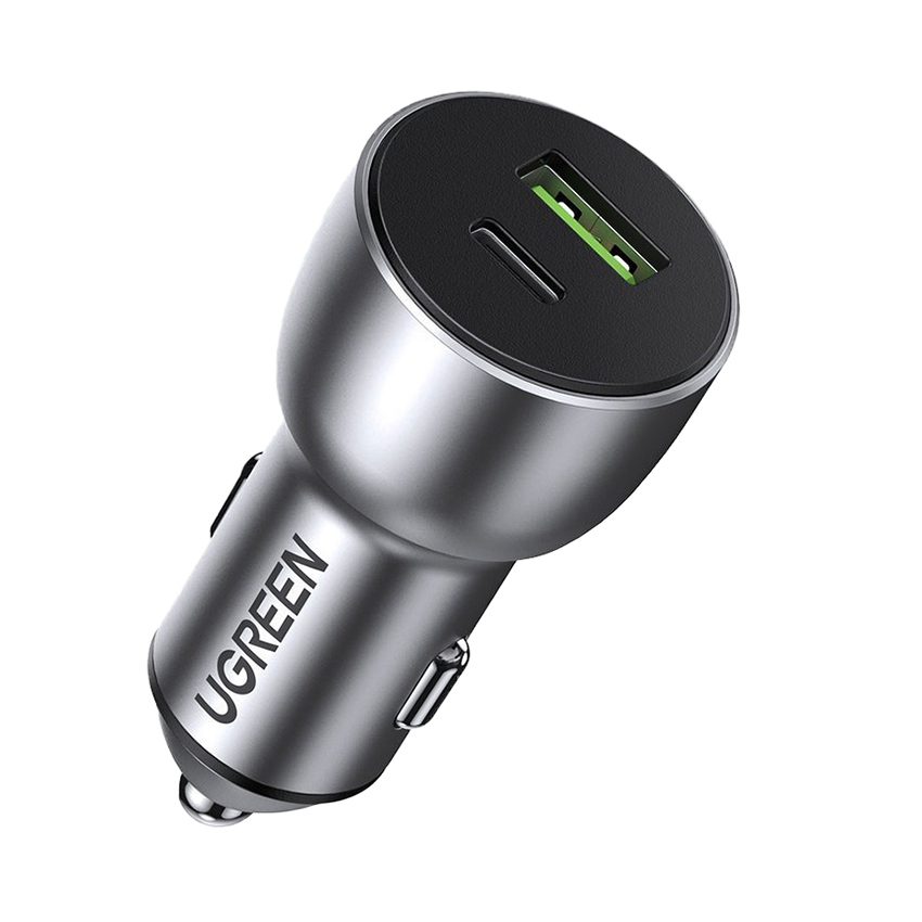 Tẩu sạc nhanh ô tô 2 cổng 1C1A 36W UGREEN 60980