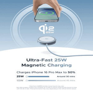 Đế Sạc Không Dây Từ Tính MagFlow 25W UGREEN 55959