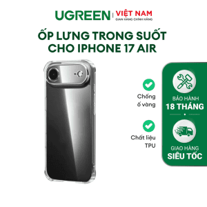 Ốp lưng trong suốt iPhone 17 Series Ugreen