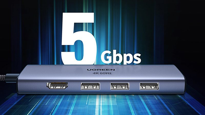 Đánh giá hiệu suất hub chuyển đổi USB 3.0 và USB-C 7 Hub chuyển đổi
