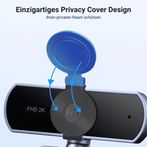 Webcam UGREEN CM717 Full HD 2K Mic Kép, Góc Rộng 80°